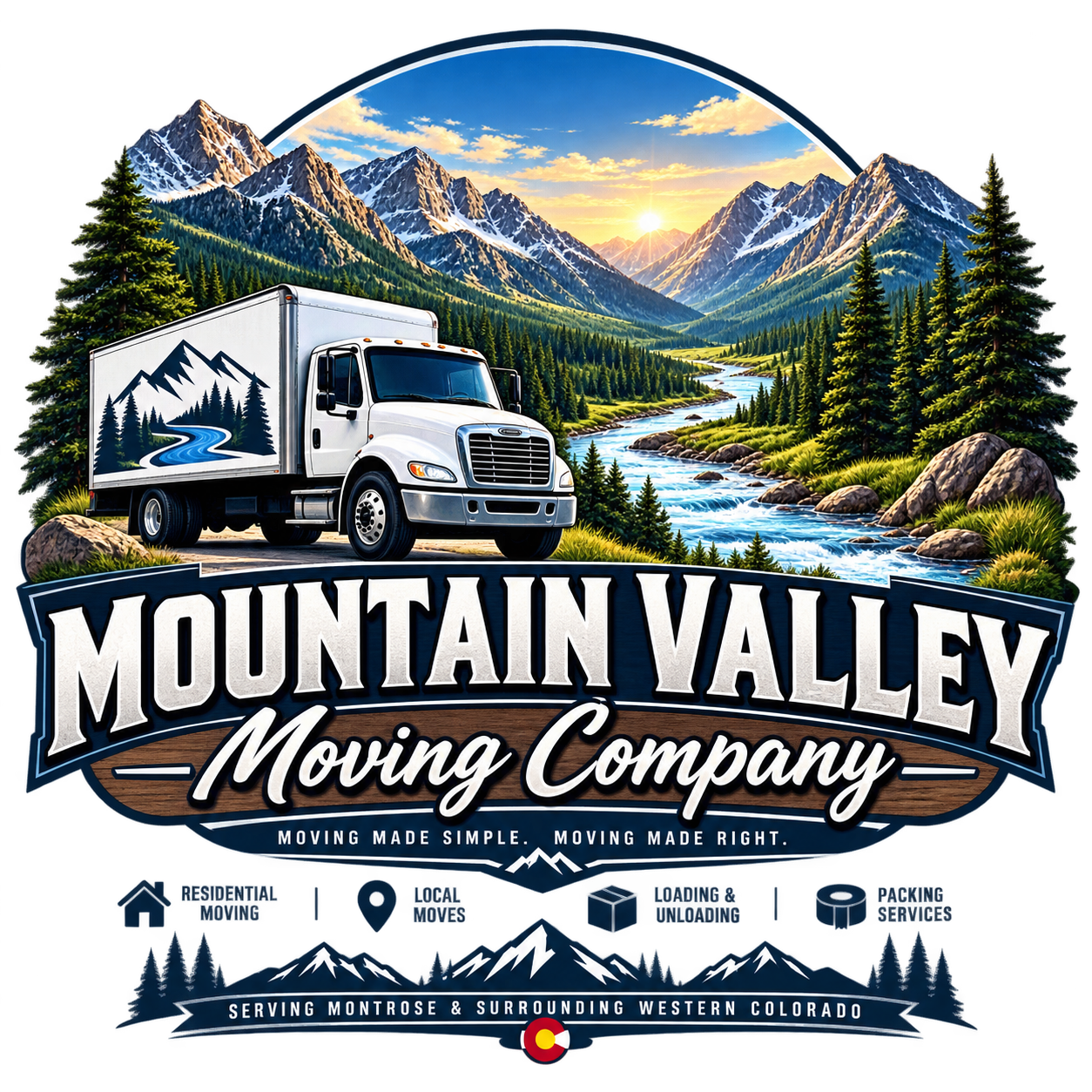 Mountain Valley Moving Company logo